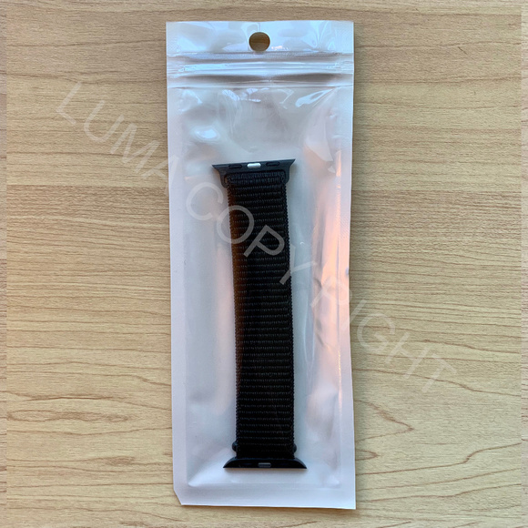 NEW BLACK Breathable Strap Loop For Apple Watch - Picture 5 of 5